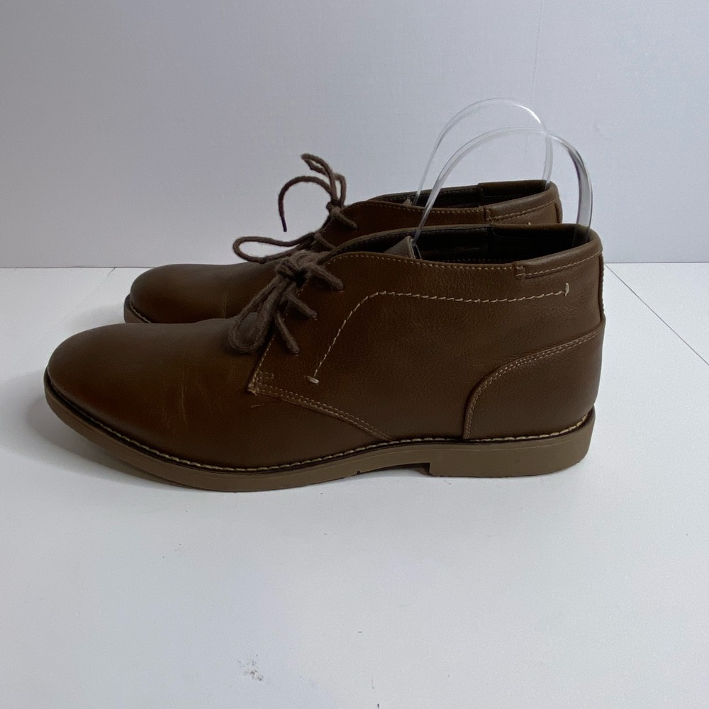 Men's Dexter Comfort Memory Foam Brown Lace up Ankle Boots Size 13 - Picture 2 of 8
